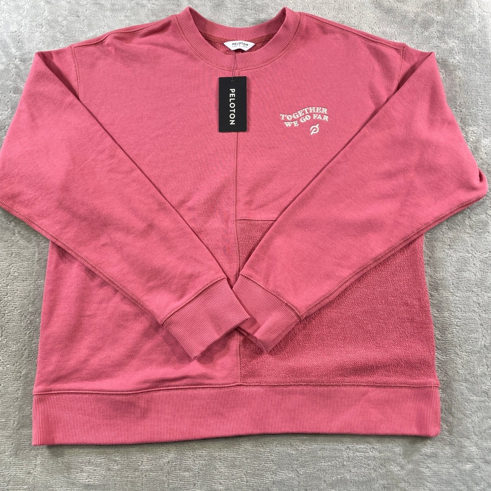 Peloton Pullover‎ Sweatshirt Womens Large Crewneck Gym Workout Active Run Walk